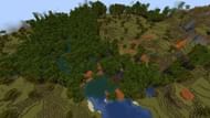 A savannah village crossing over into a mangrove swamp (Image via Mojang)